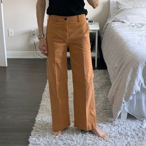 J.CREW wide leg twill pants
